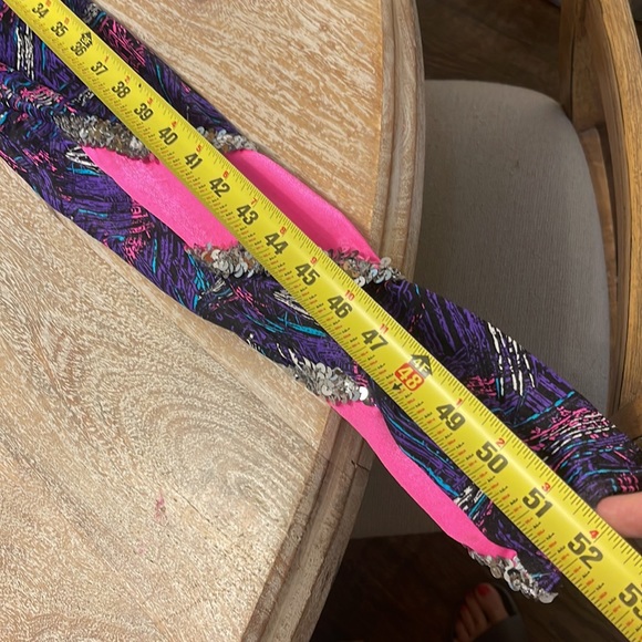 Vintage Halloween costume work out Barbie 80s 90s pink purple sequins party - Picture 7 of 7